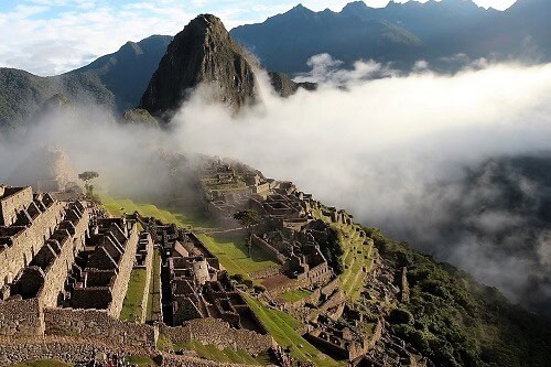 Machu Picchu from the temple of the sun