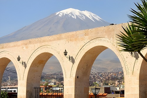 Arequipa known as the white city is an example of colonial architecture in Peru