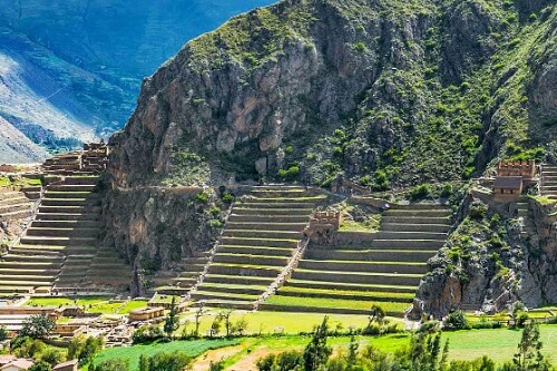 Ollantaytambo is located in the Sacred Valley of the Incas